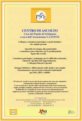 CENTRO DI ASCOLTO E CONSULENZA - associazionelafonte aps